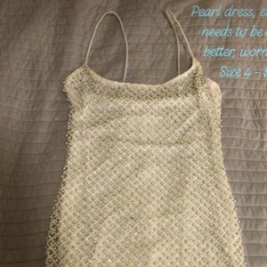 Pearl + Shimmer Embellished Dress